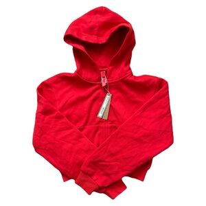 SKIMS Ruby Cropped Zip up Hoodie